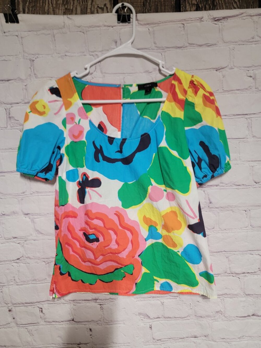 J. Crew Reimagined Floral Crew Neck Shirt